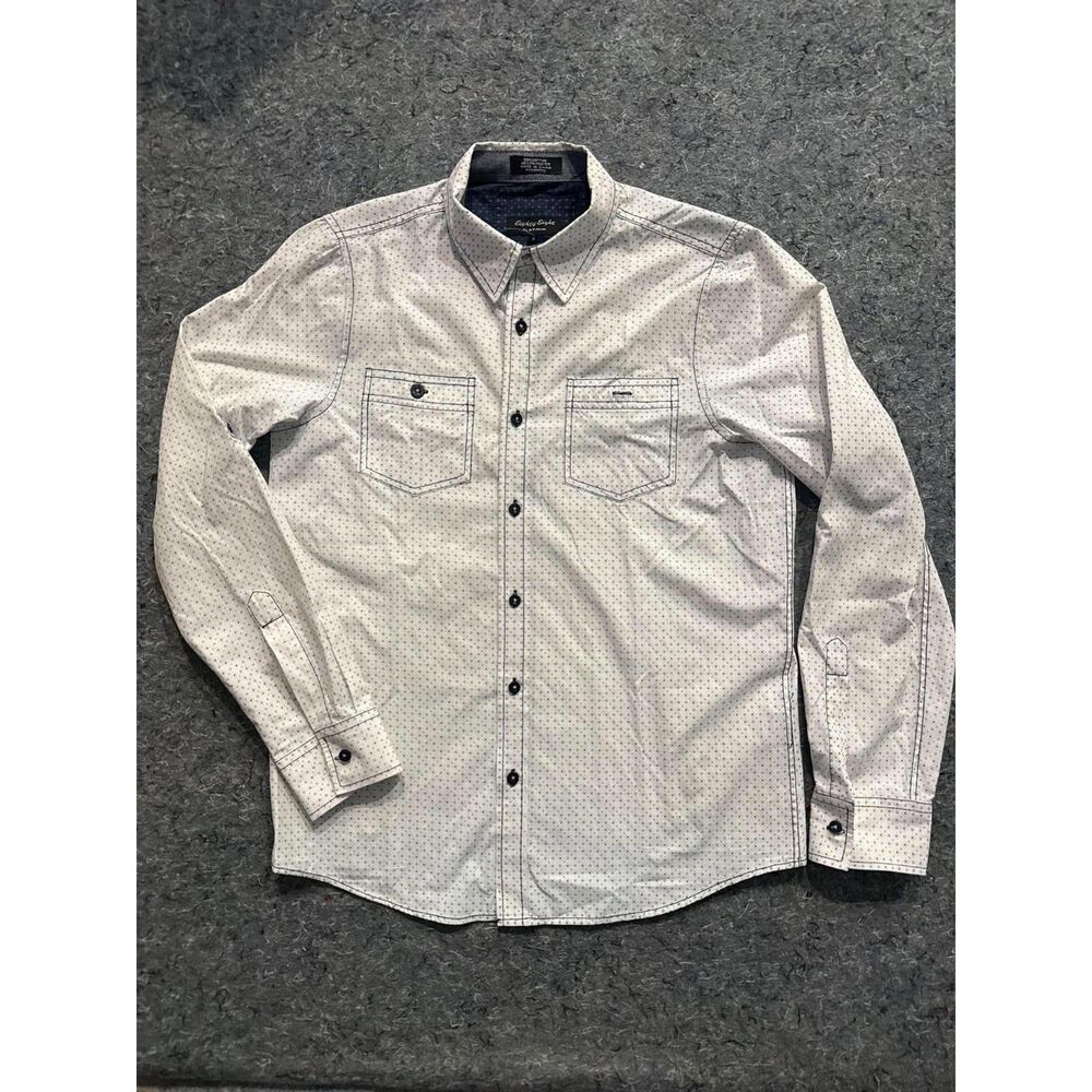 Eighty Eight Platinum Men’s Small Geometric Long Sleeve Button Down Shirt